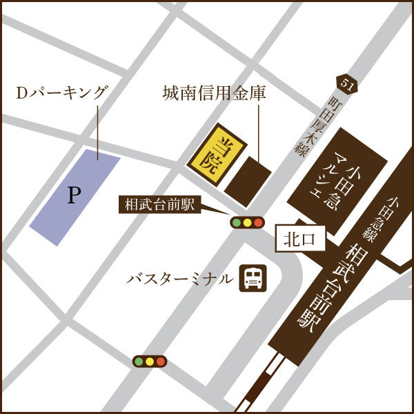 相武台、座間・相武台セントラル歯科・アクセスマップ